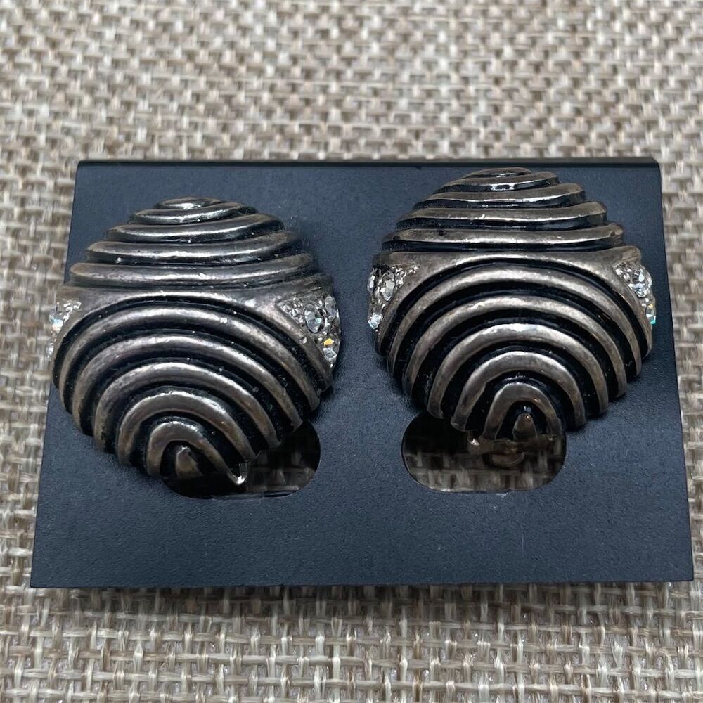 Fas Jewelry Vintage 925 Sterling Silver Clip-On Earrings for Women
